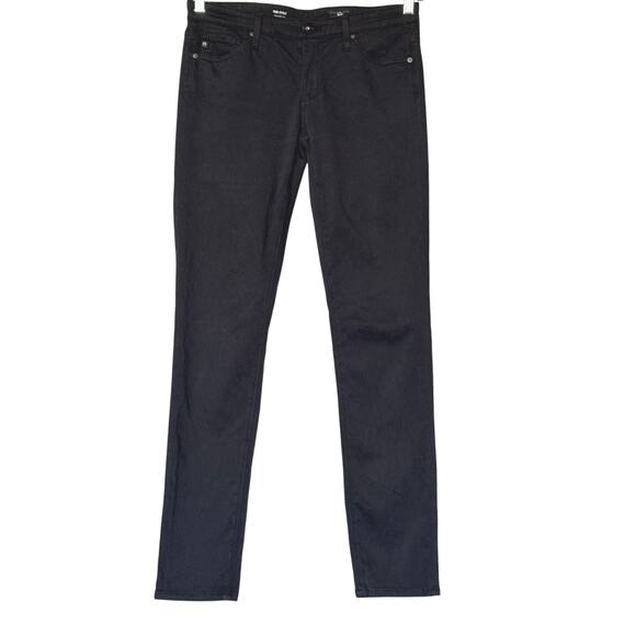 AG Adriano Goldschmied The Stilt Cigarette Leg Black Jeans Women’s Size 27R - Picture 2 of 12